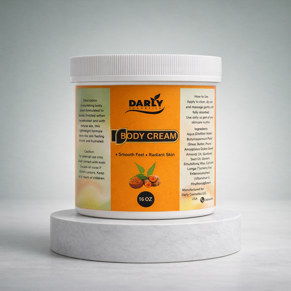 Turmeric body cream 16oz