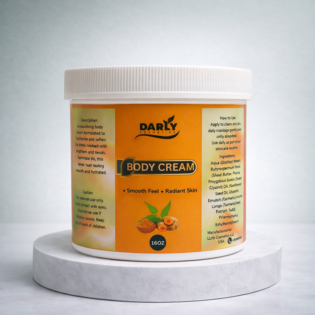Turmeric body cream 16oz