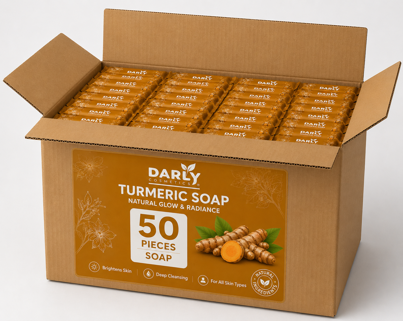 Turmeric soap pack of 50 pieces