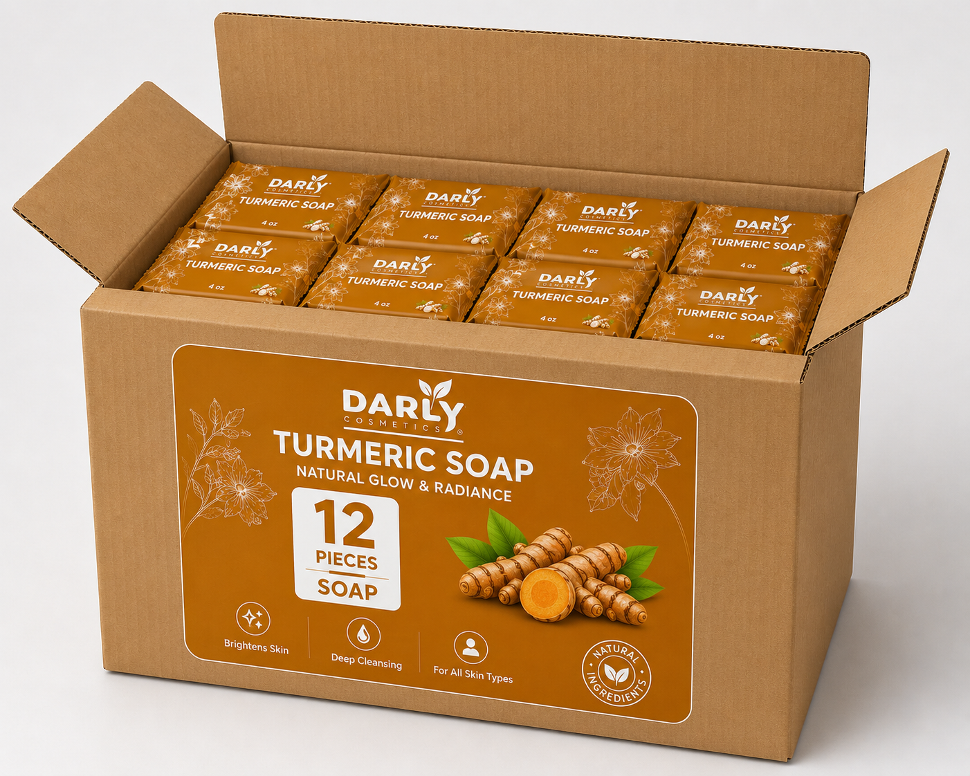Turmeric soap pack of 12