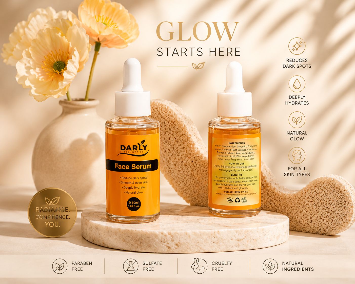 RADIANT GLOW FACE SERUM